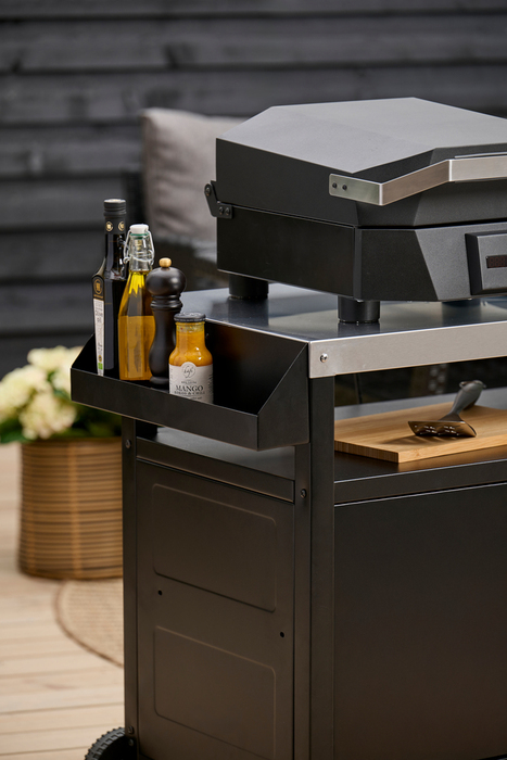 Serveringsvagn Svart Stål Sunlife